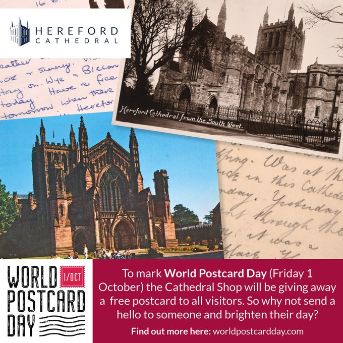 Old postcards from Hereford Cathedral