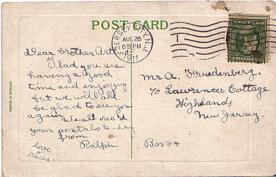 Examples of divided back postcards