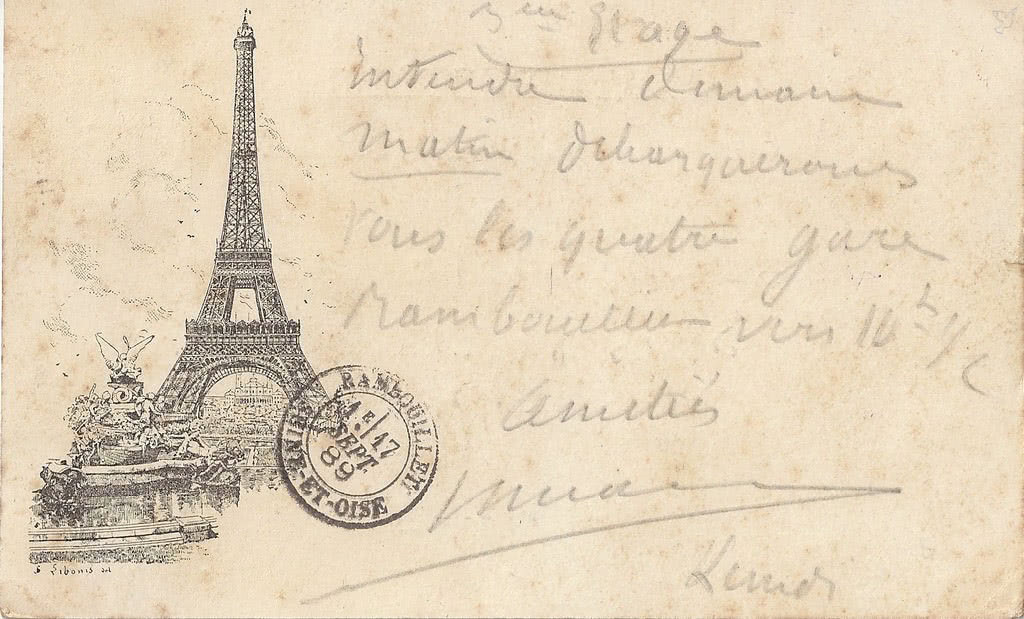 A Libonis card from the Exposition Universelle of 1889